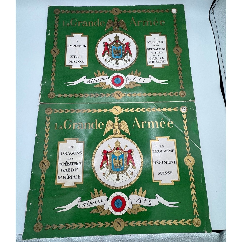Vintage La Grande Armée Paper Soldier Albums 1 & 2 Editions Kruger Cie Paris